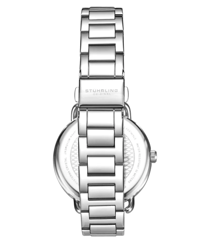 Women's Quartz Silver-Tone Link Bracelet Watch 38mm