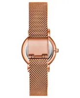 Women's Quartz Rose Gold-Tone Mesh Bracelet Watch 29mm