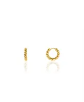 Oma The Label Women's Lucy Huggies 18K Gold Plated Brass Earrings
