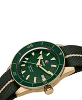 Rado Men's Swiss Automatic Captain Cook Green Nato Strap Watch 42mm