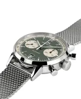 Hamilton Men's Swiss Intra-Matic Chronograph H Stainless Steel Mesh Bracelet Watch 40mm