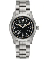 Hamilton Men's Swiss Khaki Field Stainless Steel Bracelet Watch 42mm