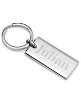 Ox & Bull Trading Co. Men's Rectangle Engravable Stainless Steel Key Chain