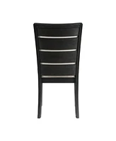Picket House Furnishings Jasper Dining Slat Back Side 2 Piece Chair Set