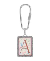 2028 Initial A-z Floral Key Fob - Multi