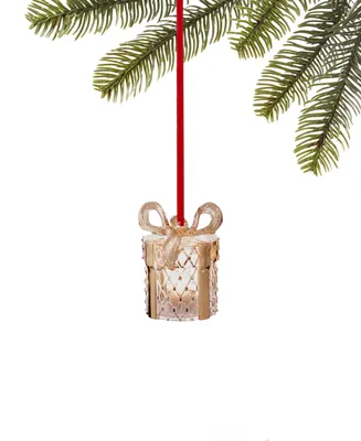 Holiday Lane Christmas Glitters Gift Box Led Ornament, Exclusively at Macy's