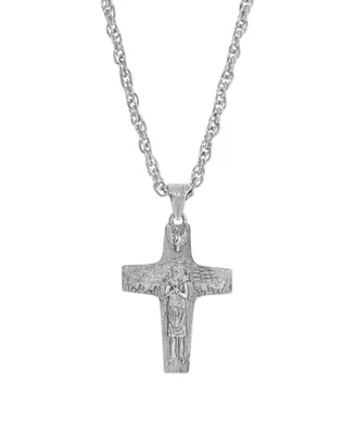 Silver-Tone Pope Francis Necklace