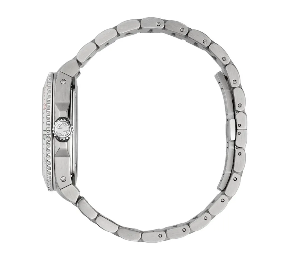 Gucci Men's Swiss Dive Stainless Steel Bracelet Watch 40mm