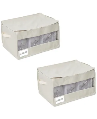 Honey Can Do Stemware Storage Boxes, Set of 2
