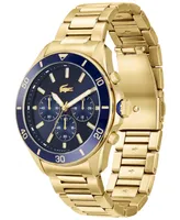 Lacoste Men's Chronograph Tiebreaker Gold-Tone Bracelet Watch 44mm