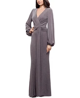 Betsy & Adam Metallic Knotted Gown