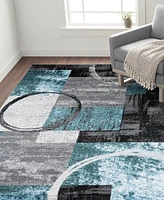 Main Street Rugs Alba ALB307 6'6" x 9' Area Rug