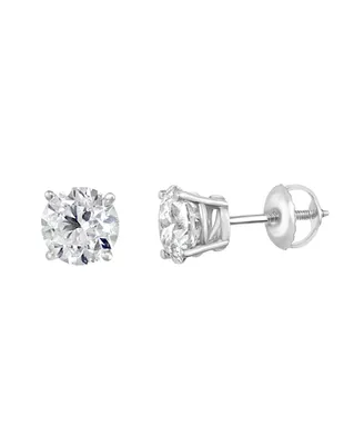 Effy Diamond (2 ct. t.w.) Stud Earrings in 14k White Gold