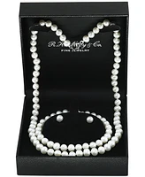 Effy 3-Pc. Set Cultured Freshwater Pearl (6-1/2 mm) Collar Necklace, Bracelet, & Stud Earrings.