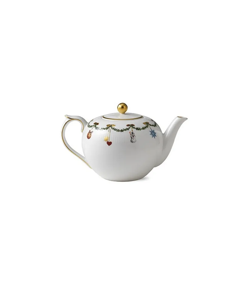 Star Fluted Christmas Tea Pot