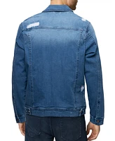 X-Ray Men's Slim Washed Denim Jacket