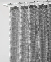 Vera Wang Marled Waffle Yarn Dyed Shower Curtain, 72" X 70"