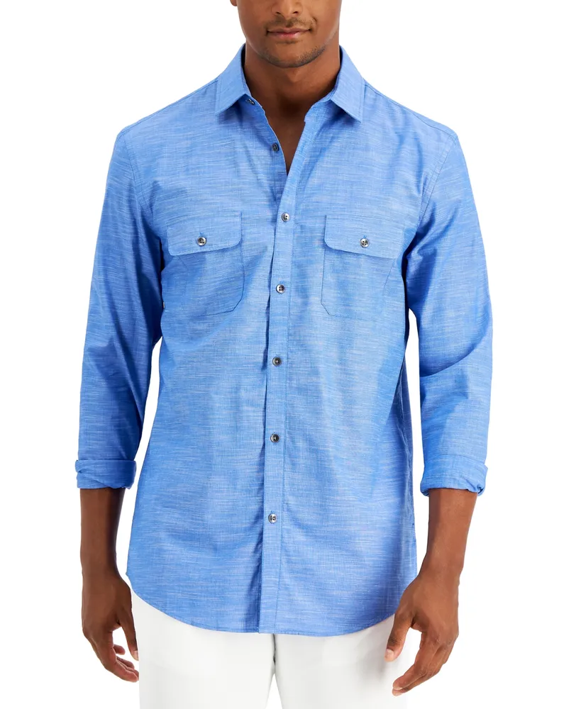 Alfani Men's Regular-Fit Solid Shirt, Created for Macy's