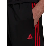 adidas Men's Primegreen Essentials Warm-Up Open Hem 3-Stripes Track Pants