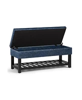 Cosmopolitan Storage Ottoman Bench with Open Bottom