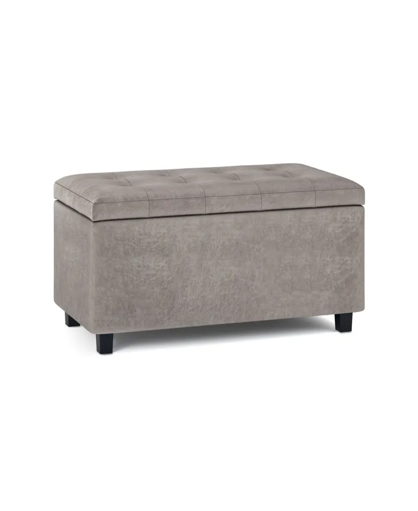 Cosmopolitan Contemporary Rectangle Storage Ottoman