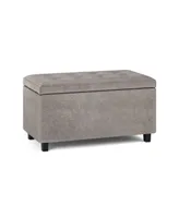 Cosmopolitan Contemporary Rectangle Storage Ottoman