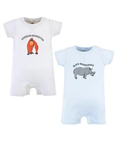 Touched by Nature Baby Boys Unisex Baby Organic Cotton Rompers