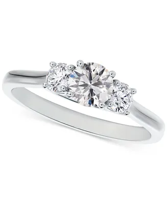 Portfolio by De Beers Forevermark Diamond Three Stone Engagement Ring (3/4 ct. t.w.) 14k White or Yellow Gold