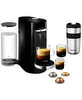 Nespresso Vertuo Plus Deluxe Coffee and Espresso Machine by De'Longhi in Black