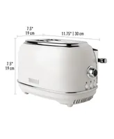 Heritage 2-Slice Wide Slot Toaster with Removable Crumb Tray, Browning Control, Cancel, Bagel and Defrost Settings