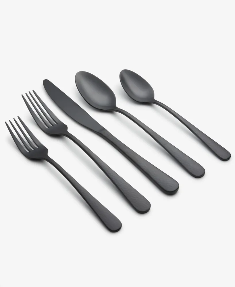 Cambridge Silversmiths Keene Hammered Satin 20-Piece Flatware Set, Service for 4