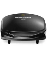 George Foreman 2-Serving Classic Plate Electric Indoor Grill & Panini Press