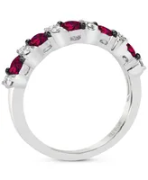 Le Vian Passion Ruby (1-1/20 ct. t.w.) & Nude Diamond (1/5 ct .t.w.) Band in 14k White Gold