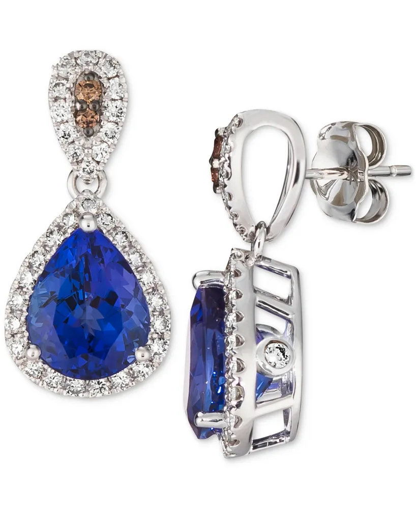 Le Vian Blueberry Tanzanite (2 ct. t.w.) & Diamond (5/8 ct. t.w.) Drop Earrings in 14k White Gold