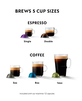 Nespresso Vertuo Plus Coffee and Espresso Machine by De'Longhi, Gray