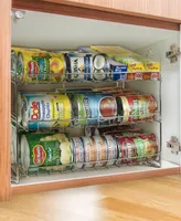 Sorbus 3 Tier Metal Can Organizer: Efficiently Store & Display up to 36 Standard Cans, Maximizing Vertical Space in Your Pantry