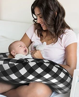 The Peanutshell Nursing Pillow for Breastfeeding, Black Camo