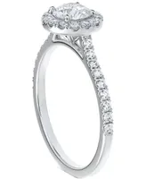 Portfolio by De Beers Forevermark Diamond Halo Engagement Ring (1 ct. t.w.) in 14K White Gold