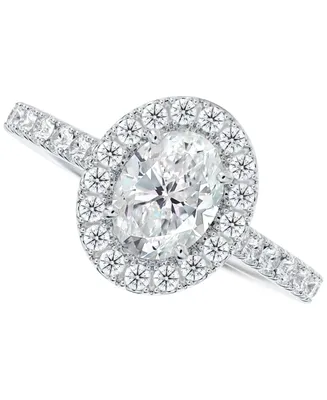Portfolio by De Beers Forevermark Diamond Oval Halo Engagement Ring (1 ct. t.w.) in 14k Gold
