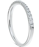 Portfolio by De Beers Forevermark Diamond Pave Pinched Band (1/4 ct. t.w.) in 14k White or Yellow Gold