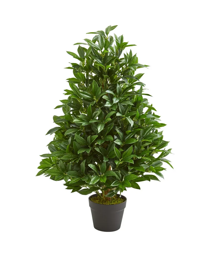 36" Bay Leaf Artificial Topiary Tree