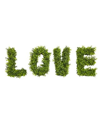 Love Boxwood Artificial Wall Decoration