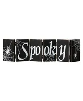 Glitzhome 20" L Halloween Wooden Hinged Table Sign