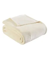 Eddie Bauer Solid Ultra Soft Plush Fleece Blanket