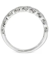 Diamond 3-Row Band Ring (1 ct. t.w.) in 14k White Gold