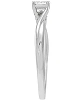 Diamond Princess Engagement Ring (1/2 ct. t.w.) in 14k White Gold