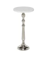 Traditional Accent Table - Silver