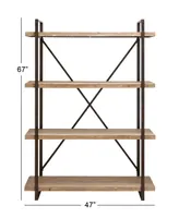 Wood Industrial Shelving Unit