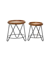 Modern Accent Table, Set of 2