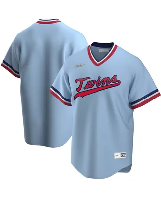 Men's Light Blue Minnesota Twins Road Cooperstown Collection Team Jersey